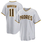San Diego Padres #11 Yu Darvish White BUTLER Home Replica Player Jersey