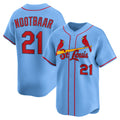 St. Louis Cardinals #21 Lars Nootbaar Light Blue BUTLER Alternate Limited Jersey