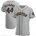Houston Astros #44 Yordan Alvarez Authentic Gray BUTLER Road Jerseys