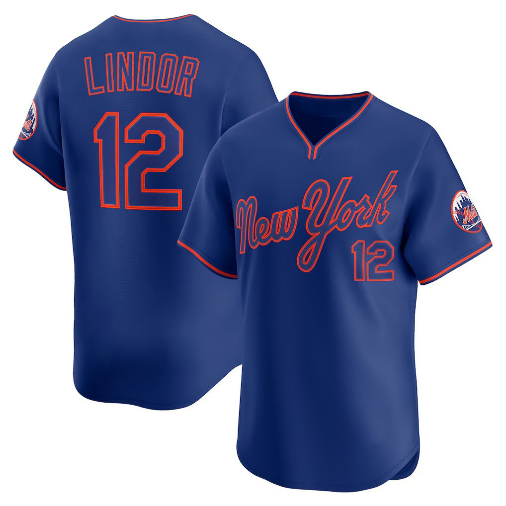 New York Mets #12 Francisco Lindor Royal BUTLER Alternate Limited Player Jersey