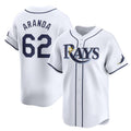Tampa Bay Rays #62 Jonathan Aranda White BUTLER Home Limited Stitched Jersey