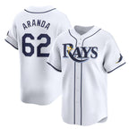 Tampa Bay Rays #62 Jonathan Aranda White BUTLER Home Limited Stitched Jersey