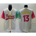 San Diego Padres #13 Manny Machado White BUTLER NEW 2023 City Connect Cool Base Stitched Jersey