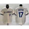 Los Angeles Dodgers #17 Shohei Ohtani Cream BUTLER 2024 City Connect Limited Stitched Jersey 2