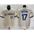 Los Angeles Dodgers #17 Shohei Ohtani Cream BUTLER 2024 City Connect Limited Stitched Jersey 2