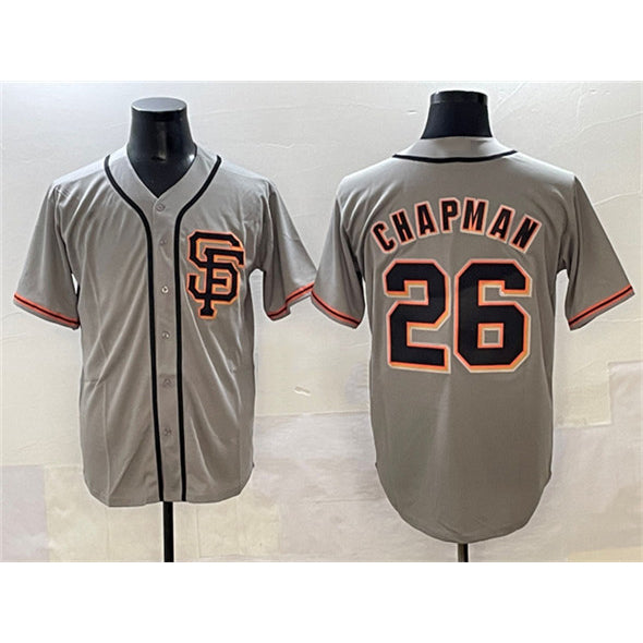 San Francisco Giants #26 Matt Chapman Gray BUTLER Cool Base Stitched Jersey