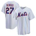 New York Mets #27 Mark Vientos White BUTLER Home Replica Jersey