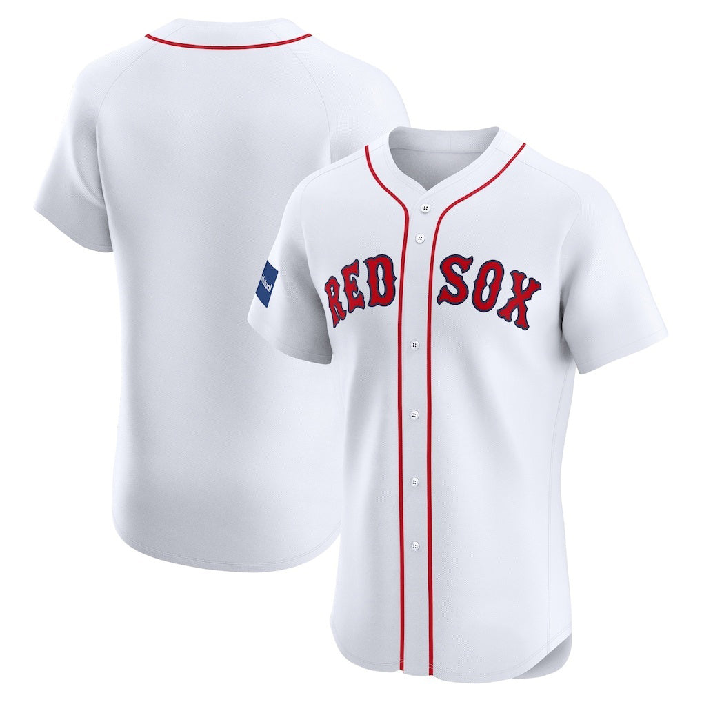 Boston Red Sox White BUTLER Home Elite Patch Jersey