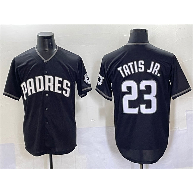 San Diego Padres #23 Fernando Tatis Jr. Black BUTLER Stitched Jersey