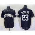 San Diego Padres #23 Fernando Tatis Jr. Black BUTLER Stitched Jersey