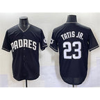 San Diego Padres #23 Fernando Tatis Jr. Black BUTLER Stitched Jersey