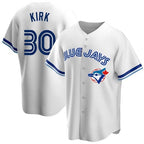 Toronto Blue Jays #30 Alejandro Kirk White BUTLER Home Cooperstown Collection Player Jersey
