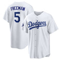 Los Angeles Dodgers #5 Freddie Freeman White BUTLER 2025 World Series Champions Home Cool Base Stitched Jersey