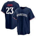 Minnesota Twins #23 Royce Lewis Navy BUTLER Alternate 2 Replica Jersey