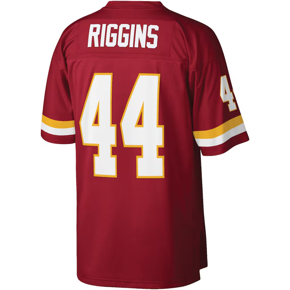 W.Football Team #44 John Riggins Mitchell & Ness Burgundy BUTLER Legacy Replica Jersey