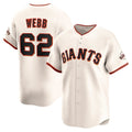 San Francisco Giants #62 Logan Webb Cream BUTLER Home Limited Player Jersey