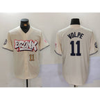 New York Yankees #11 Anthony Volpe Cream BUTLER Limited Stitched Jerseys