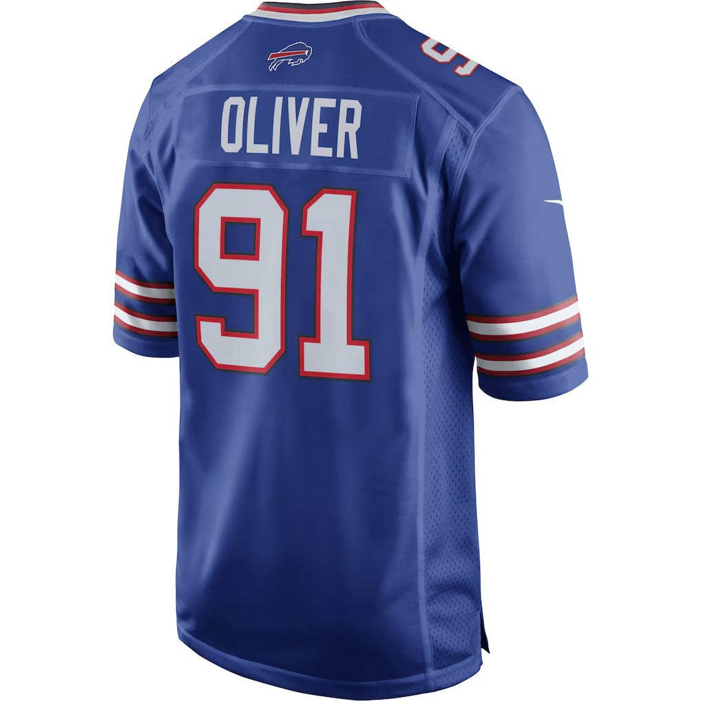 B.Bills #91 Ed Oliver Royal BUTLER Team Game Player Jersey
