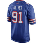 B.Bills #91 Ed Oliver Royal BUTLER Team Game Player Jersey