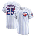 Chicago Cubs #25 Moises Ballesteros Player White BUTLER Limited Elite Home Game Stitched Jerseys