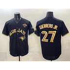 Toronto Blue Jays #27 Vladimir Guerrero Jr. Black Gold BUTLER 2025 American League Champions Limited Stitched Jersey