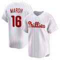 Philadelphia Phillies #16 Brandon Marsh White BUTLER Home Limited Player Jersey