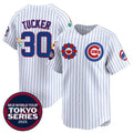 Chicago Cubs #30 Kyle Tucker White BUTLER 2025 Tokyo Series Limited Stitched Jersey