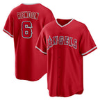 Los Angeles Angels #6 Anthony Rendon Red BUTLER Alternate Replica Player Name Jersey