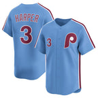 Philadelphia Phillies #3 Bryce Harper Light Blue BUTLER Alternate Limited Player Jersey