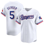 Texas Rangers #5 Corey Seager White BUTLER 2023 World Series Champions Stitched Jersey