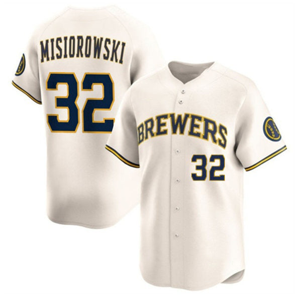 Milwaukee Brewers #32 Jacob Misiorowski Cream BUTLER 2025 Limited Stitched Jersey