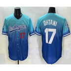 Los Angeles Dodgers #17 Shohei Ohtani Blue BUTLER 2025 City Connect Limited Stitched Jersey
