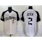 New York Yankees #2 Derek Jeter White Black BUTLER 'Gothic Legacy Edition' Vapor Premier Limited Stitched Jersey