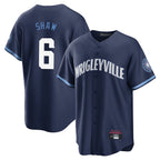 Chicago Cubs #6 Matt Shaw Player Navy BUTLER City Connect Home Game Stitched Jerseys