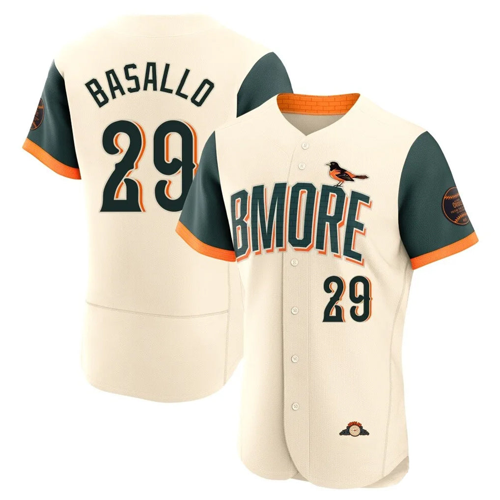 Baltimore Orioles #29 Samuel Basallo Player Cream BUTLER 2026 City Connect Limited Elite Home Game Stitched Jerseys