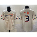 Houston Astros #3 Jeremy Pena Cream BUTLER 2025 City Connect With Texas Patch Limited Stitched Jersey