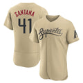 Arizona Diamondbacks #41 Carlos Santana Player Tan BUTLER City Connect Limited Elite Home Game Stitched Jerseys