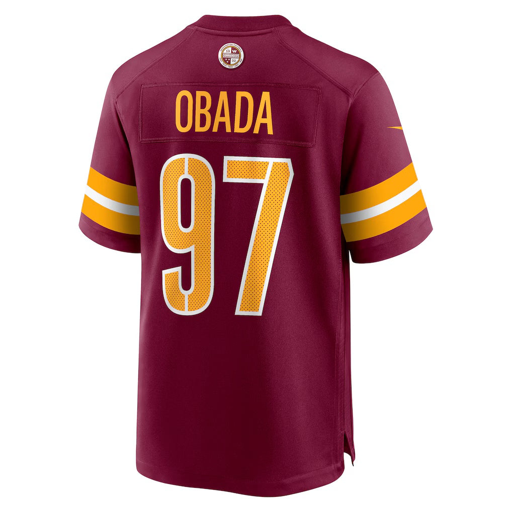 W.Commanders #97 Efe Obada Burgundy BUTLER Game Jersey