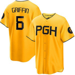 Pittsburgh Pirates #6 Konnor Griffin Yellow BUTLER City Connect Limited Jersey