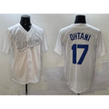 Los Angeles Dodgers #17 Shohei Ohtani White BUTLER Fashion Cool Base Stitched Jersey