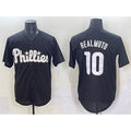 Philadelphia Phillies #10 J.T. Realmuto Black BUTLER Lights Out Limited Stitched Jersey
