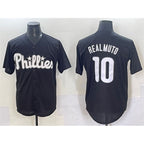 Philadelphia Phillies #10 J.T. Realmuto Black BUTLER Lights Out Limited Stitched Jersey