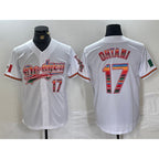 Los Angeles Dodgers #17 Shohei Ohtani White BUTLER Mexico Cool Base Stitched Jersey