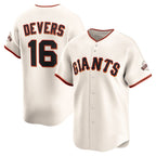 San Francisco Giants #16 Rafael Devers Cream BUTLER Home Limited Player Jersey