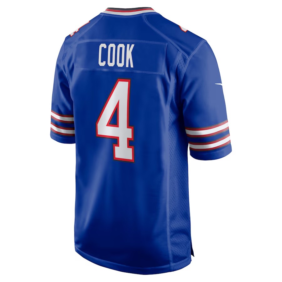 B.Bills #4 James Cook Royal BUTLER Team Game Jersey