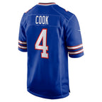 B.Bills #4 James Cook Royal BUTLER Team Game Jersey