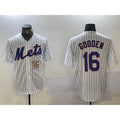 New York Mets #16 Dwight Gooden White BUTLER Cool Base Stitched Jerseys