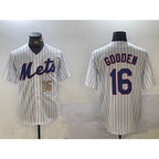 New York Mets #16 Dwight Gooden White BUTLER Cool Base Stitched Jerseys