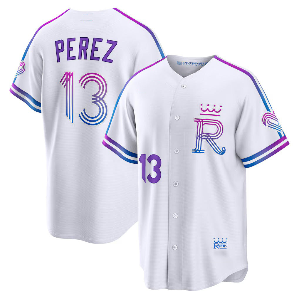 Kansas City Royals #13 Salvador Perez White BUTLER 2026 City Connect Stadium Jersey