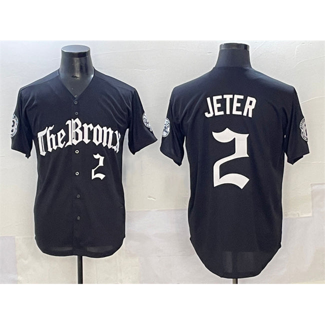 New York Yankees #2 Derek Jeter Black BUTLER 'Gothic Legacy Edition' Vapor Premier Limited Stitched Jersey